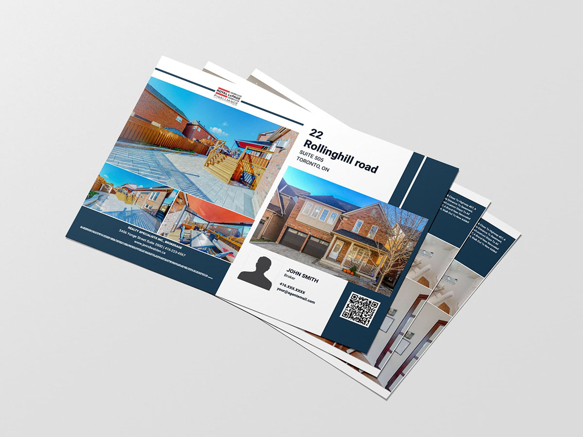 Real estate flyer design