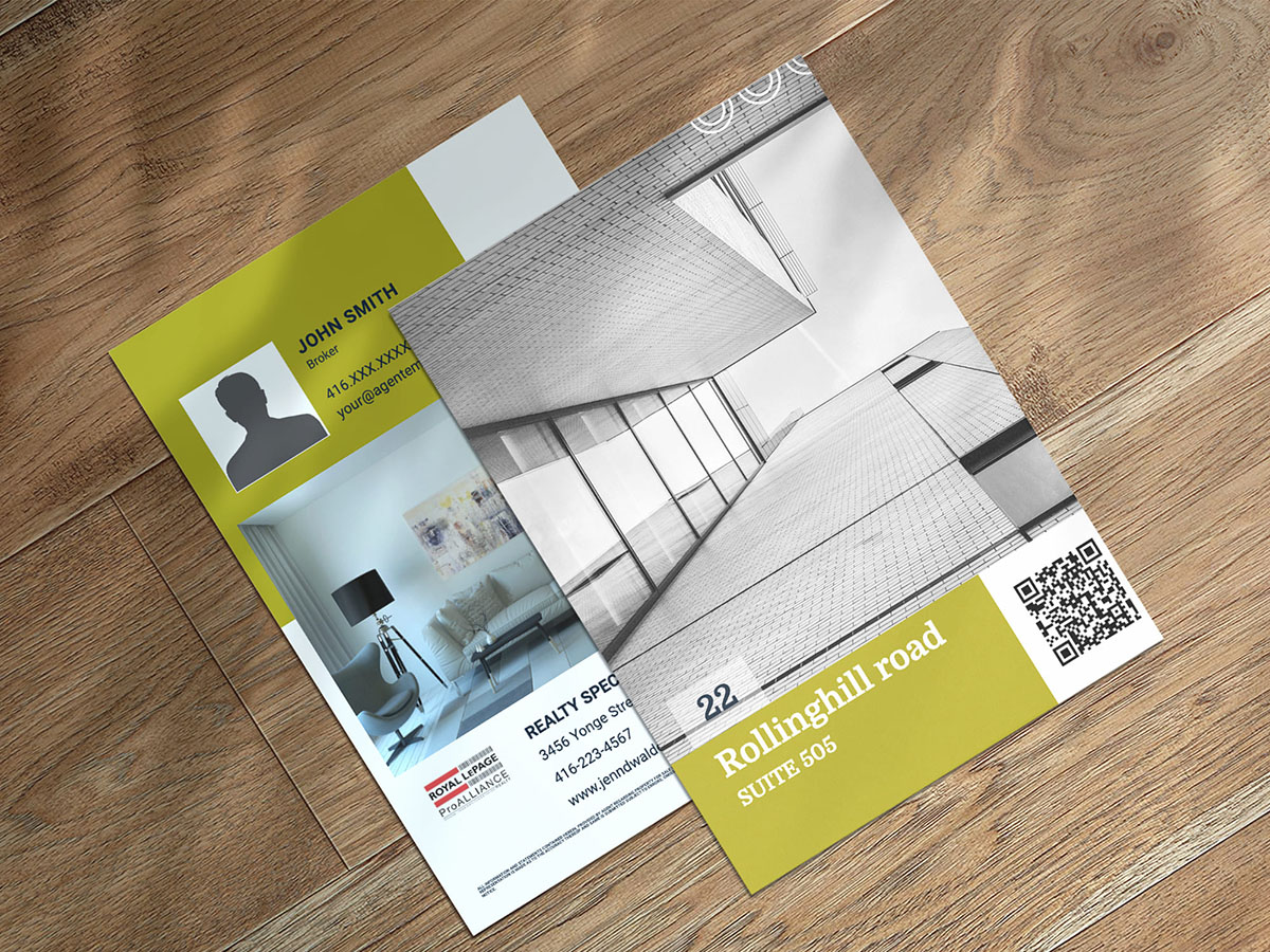 Real estate flyer design variation